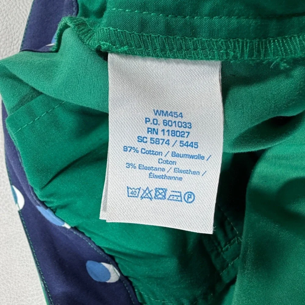 Boden Richmond 7/8 Trousers Kelly Green Slim Stretch Pants US 4R UK 8R